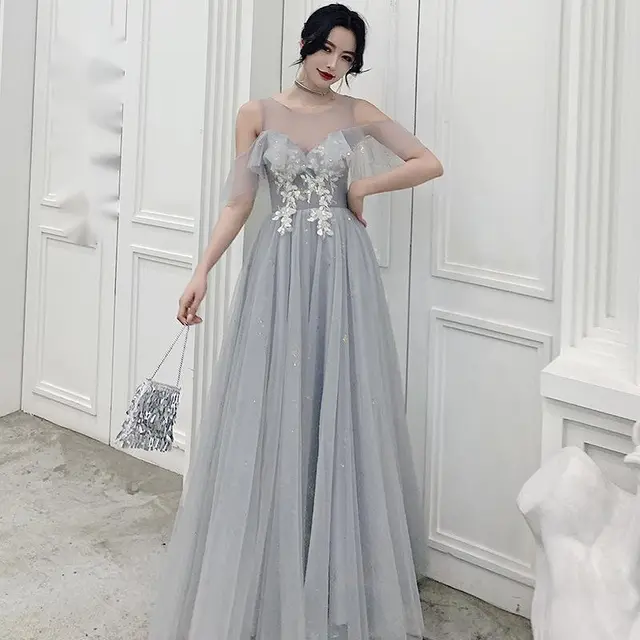 Grey bridesmaid dress Grey - Shop at LoveMi