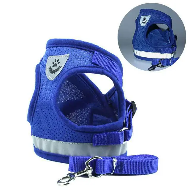 Vest style DogEZAsh Reflective Dog Rope Pet Supplies Blue - Shop at LoveMi