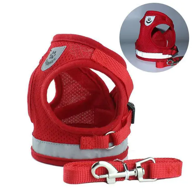 Vest style DogEZAsh Reflective Dog Rope Pet Supplies Red - Shop at LoveMi