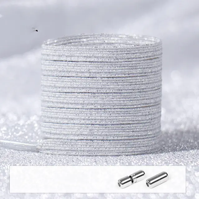Lace Buckle Lazy Elastic Elastic Beautiful Laces Light Grey - Shop at LoveMi