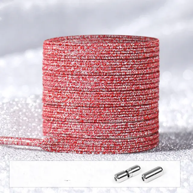 Lace Buckle Lazy Elastic Elastic Beautiful Laces Red - Shop at LoveMi