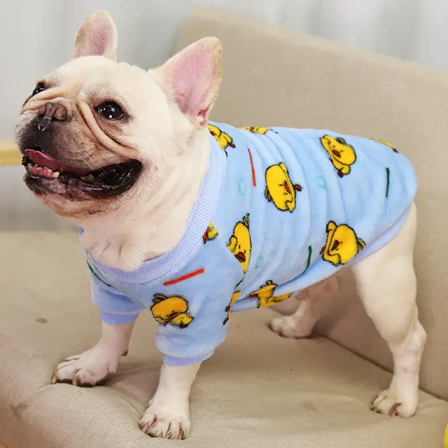 Puppy Autumn And Winter Warm Pajamas Jacket Pet Supplies Blue - Shop at LoveMi