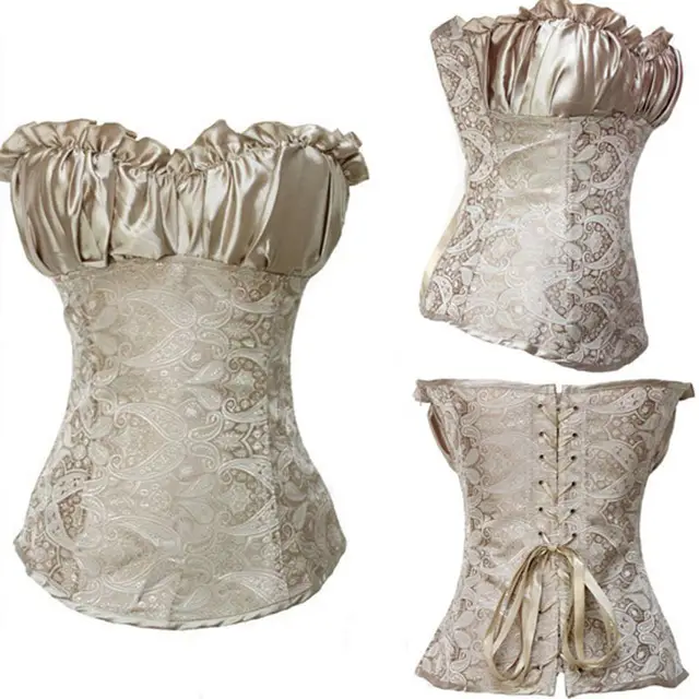 European And American Court Corset Corset Apricot - Shop at LoveMi