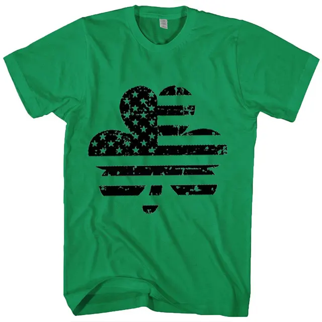 St. Patrick's Day Ladies Pure Cotton Short Sleeve T Shirt Black - Shop at LoveMi