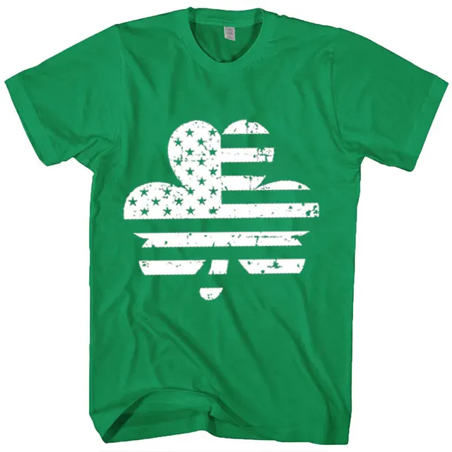 St. Patrick's Day Ladies Pure Cotton Short Sleeve T Shirt White - Shop at LoveMi