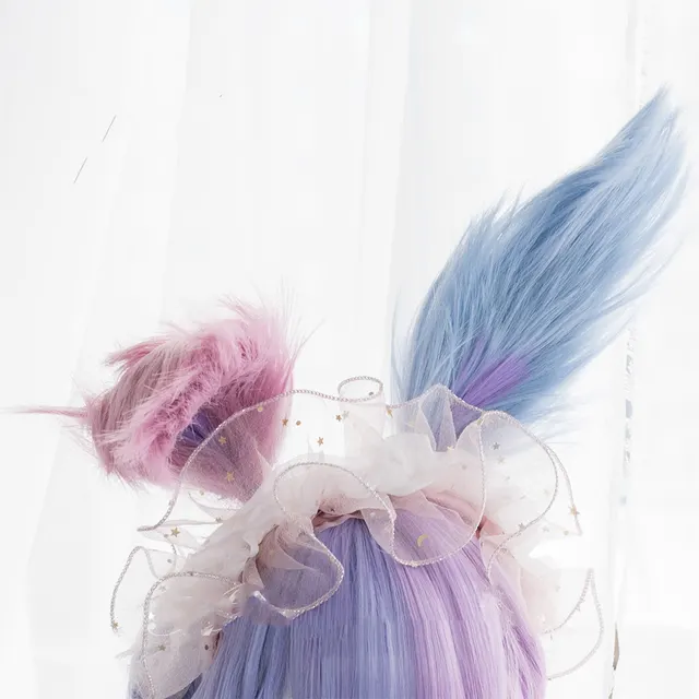 Harajuku Soft Girl Lolita Wig Candy Color Lolita Long Curly Hair - Shop at LoveMi