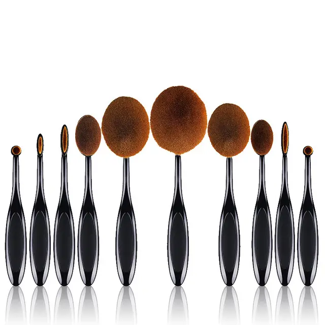 Cosmetic Brush Set With 10 Toothbrushes Black - Shop at LoveMi