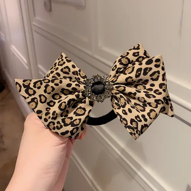 Leopard Print Big Bow Temperament Hair Accessory - Shop at LoveMi