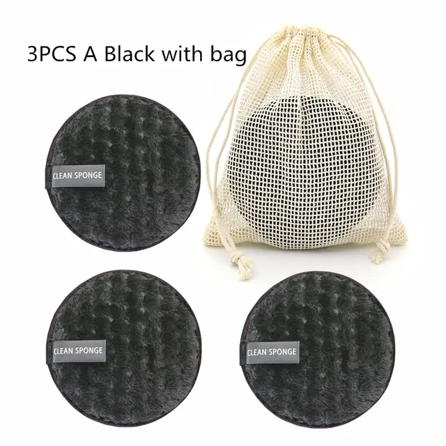Pineapple Grid Cleansing Pad Round Water Cleansing Cotton Makeup Remover Puff A Set - Shop at LoveMi