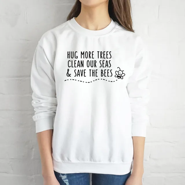 Four Line Hoodie Letter Printed Hoodie White - Shop at LoveMi