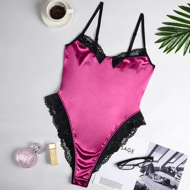 Sexy Women's Underwear Lace Top Sexy One piece Rose Red - Shop at LoveMi