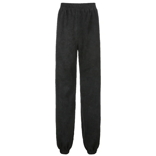 Style Retro Loose Slim Casual Trousers Black - Shop at LoveMi
