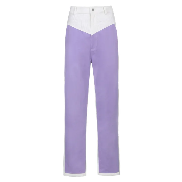 Style Retro Loose Slim Casual Trousers Purple - Shop at LoveMi