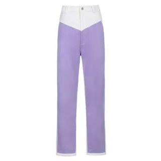 Style Retro Loose Slim Casual Trousers - Purple