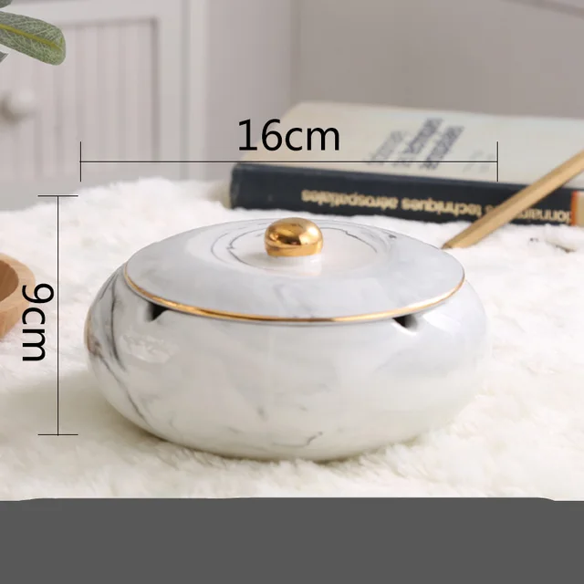 Ceramic Ashtray Creative Living Room Office Hotel Club Ashtray D - Shop at LoveMi
