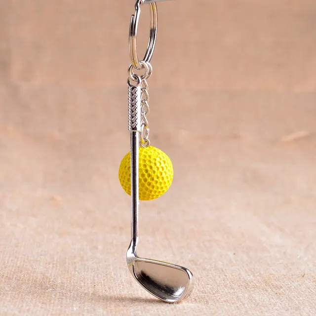 Metal Keychain, High End Sporting Goods Yellow - Shop at LoveMi
