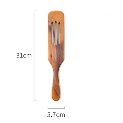 Teak Cooking Spatula Wood Spatula Salad Spatula B - Shop at LoveMi