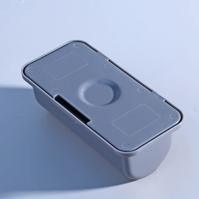 Wall Mounted Trash Garbage Bag Container Holder Plastic Storage Box Dispenser Kitchen Room Tableware for Kitchen Organizer Grey - Shop at LoveMi