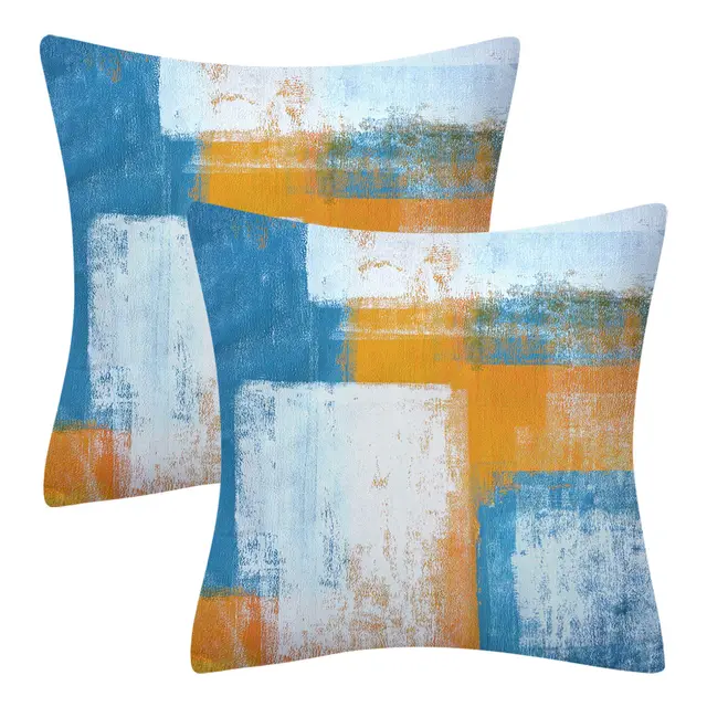 Modern Minimalist Blue Gray Abstract Decorative Cushion Sofa Cushion - Shop at LoveMi