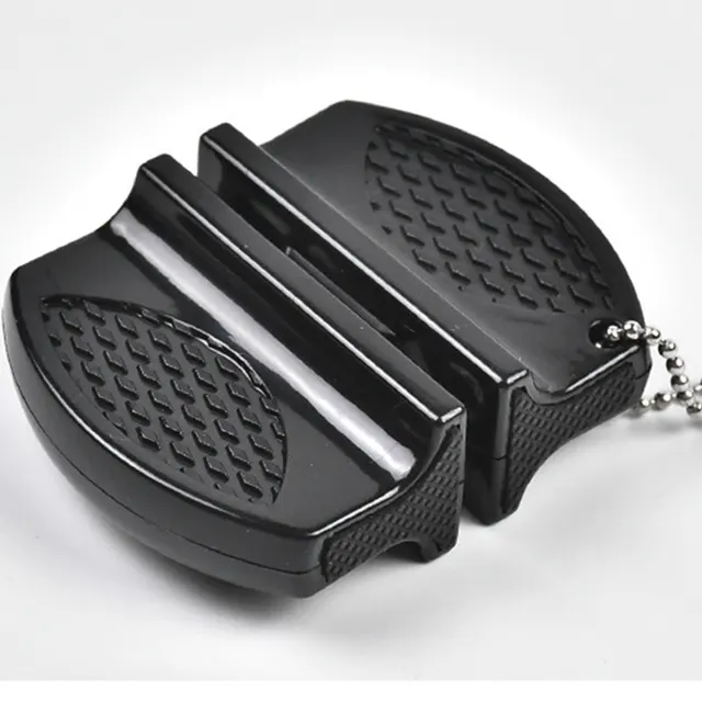 Portable Mini Double Sided Knife Sharpener Black - Shop at LoveMi