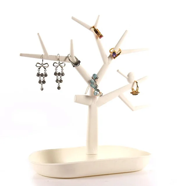Tree Color Creative Jewelry Rack Bird Tree Hanger White - Shop at LoveMi