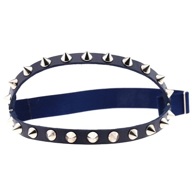 Punk Style Hip Hop Leg Ring Foot Ring Double Garter Belt Dark Blue - Shop at LoveMi