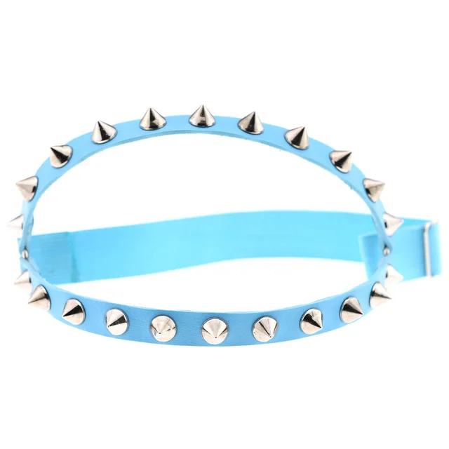 Punk Style Hip Hop Leg Ring Foot Ring Double Garter Belt Light Blue - Shop at LoveMi