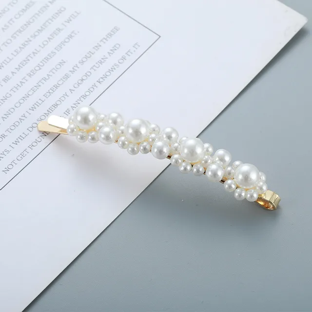 Korean Headdress with Pearl Hairpin Golden - Shop at LoveMi