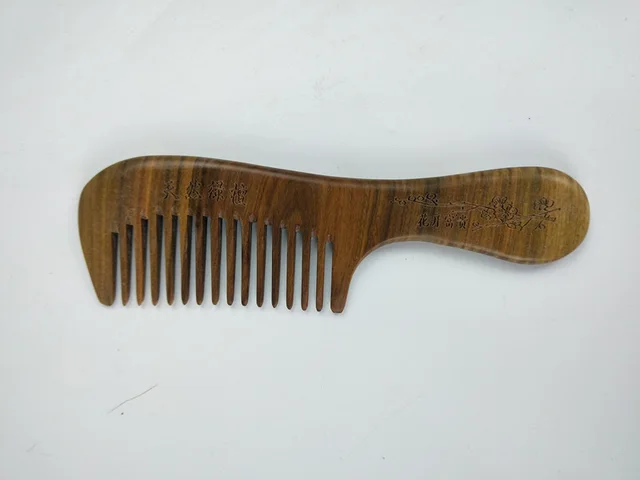 Sandalwood Comb Wooden Hair Comb Green Sandalwood Meridian Wooden Comb - Shop at LoveMi