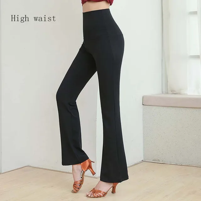 Women's Latin Trousers Micro Flare Straight Leg Yoga Pants 1 - Shop at LoveMi