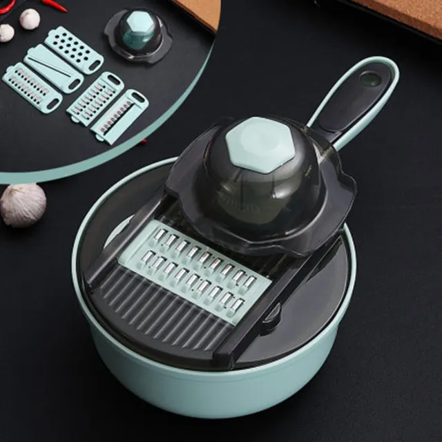 Multifunctional Vegetable Cutting Artifact Kitchen Household Potato Shreds Blue - Shop at LoveMi
