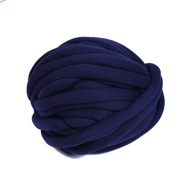 Filling yarn, hand woven blanket yarn, thick striped cloth, carpet yarn, machine washable, no hair loss, photography props Navy - Shop at LoveMi