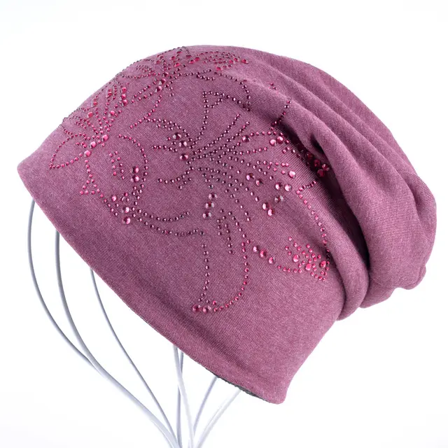 Autumn And Winter Knitted Hat Double Layer Warm Hood Red - Shop at LoveMi