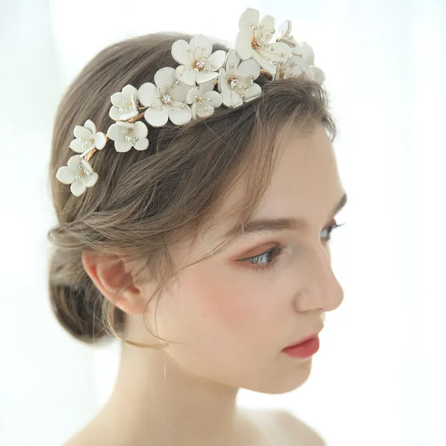 European And American Wedding Handmade Headdress Gold - Shop at LoveMi