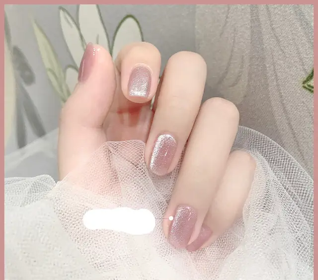 Milk Tea Crystal Stone Cat Eye Nail Polish - Shop at LoveMi