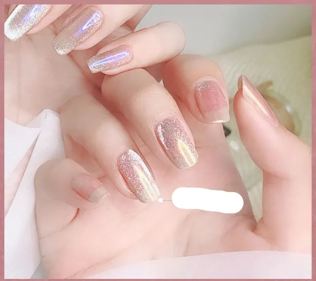 Milk Tea Crystal Stone Cat Eye Nail Polish T - Shop at LoveMi