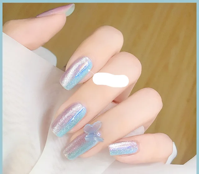 Milk Tea Crystal Stone Cat Eye Nail Polish U - Shop at LoveMi