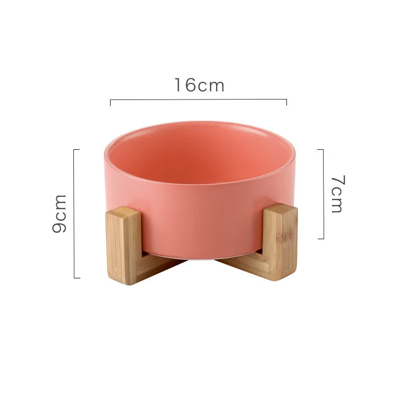 Single Bowl Tipping Prevention Drinking Bowl For Dogs and Cats - Pink
