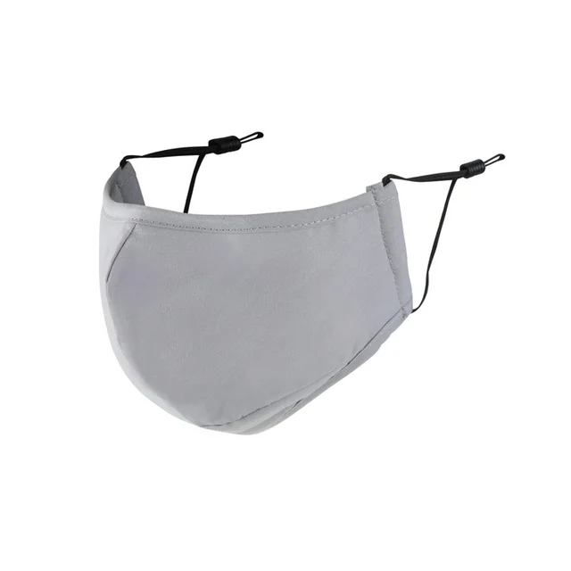 Breathable And Washable 3 Layer Cotton Mask Grey - Shop at LoveMi