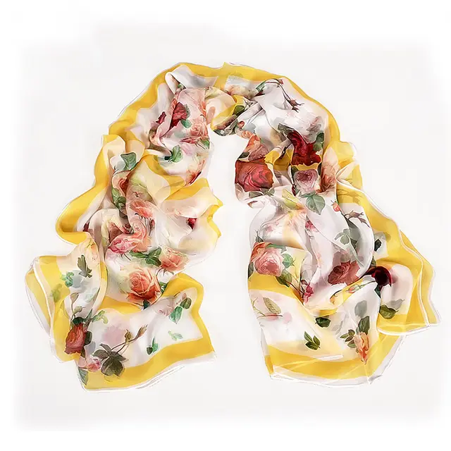 New Style Mulberry Silk Long Silk Scarf - Shop at LoveMi