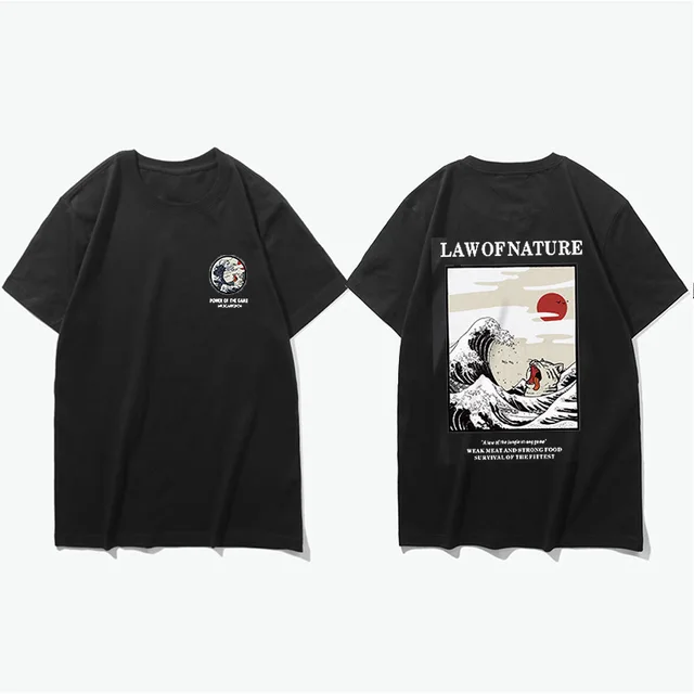 Hip Hop Street Style Loose T shirt Top Black - Shop at LoveMi