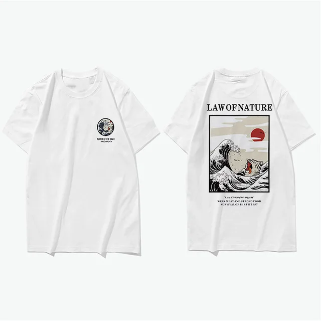 Hip Hop Street Style Loose T shirt Top White - Shop at LoveMi