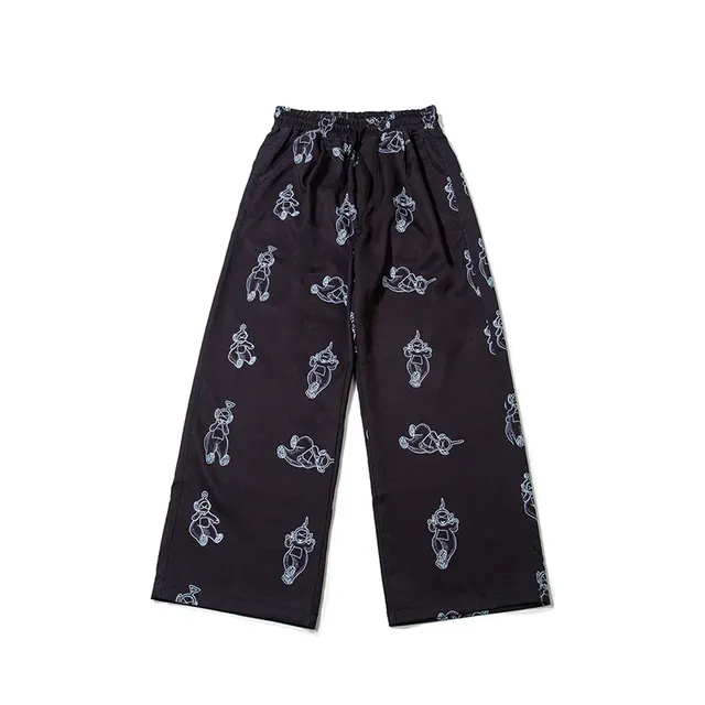 Spring And Autumn High Street Cartoon Bear Print Casual Pants Cartoons - Shop at LoveMi