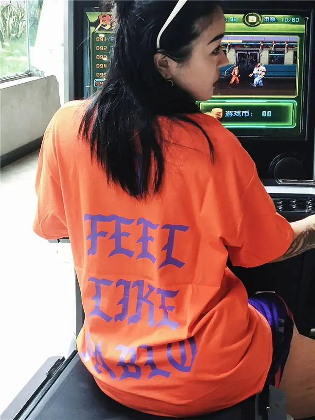 Kanye West I Feel Like Pablo Popular logo T Shirt for Male and Female Couples - Shop at LoveMi