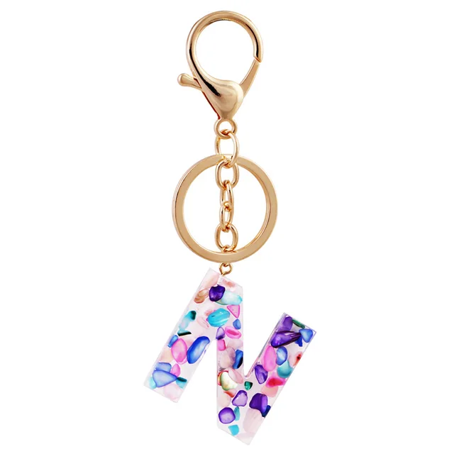 Simple And Creative 26 Letter Color Keychain N - Shop at LoveMi