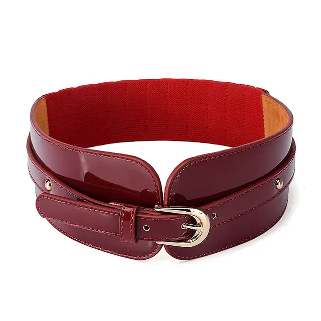 Coat Elastic Wide Belt Red - Shop at LoveMi