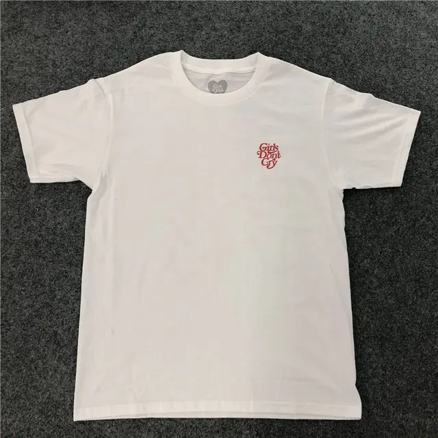 Simple monogram printed English short sleeves White - Shop at LoveMi