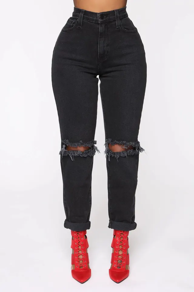 Women's Jeans Are Thin and Have No Elasticity Black - Shop at LoveMi