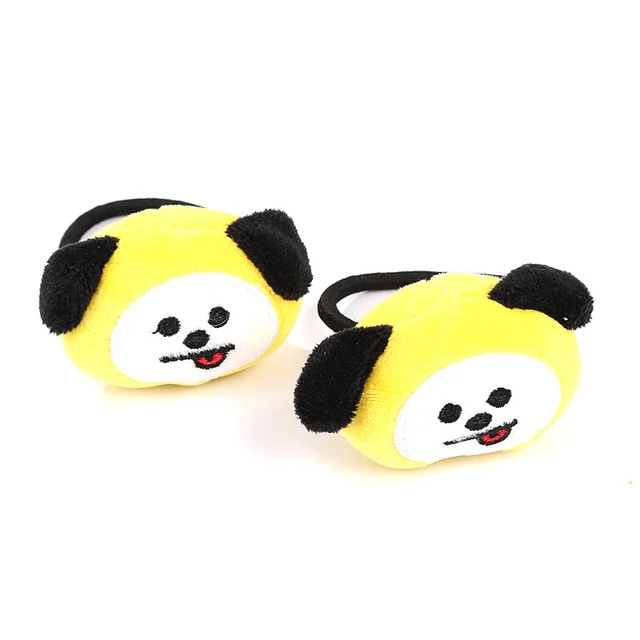 Cartoon Plush Doll Hair Band Love Hairpin Rabbit Hair Band Animal Hair Band Yellow - Shop at LoveMi