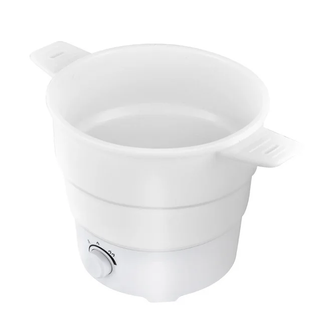 Multifunctional Electric Cooker Mini Noodle Cooker for Student Dormitory Bedroom Travel Folding Cooker Convenient Household Rice White - Shop at LoveMi